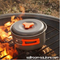 Camping Cookware Set Campfire Pot Pan Utensils – Camp Cooking Backpack Mess Kit